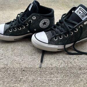 Converse Black and White High-Top Sneakers